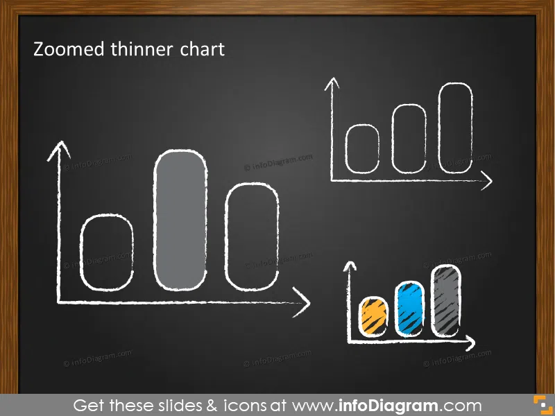 blackboard bar chart doodle sketch powerpoint clip art