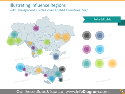 Influence Regions​ with Transparent Circles