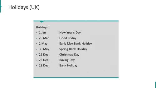 Holidays (UK)