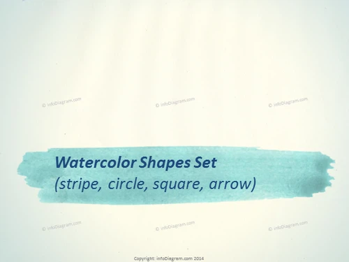 Watercolor Shapes Aquarelle Stripes Arrows ppt images