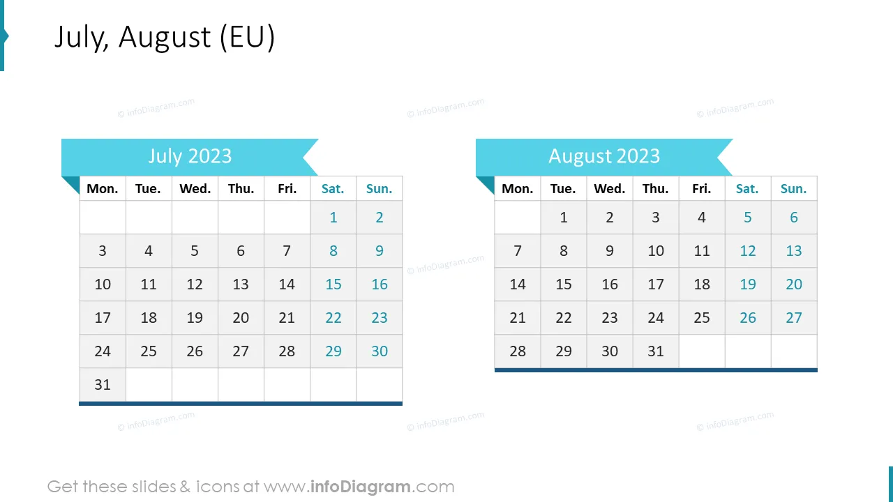 September October 2022 EU Calendar