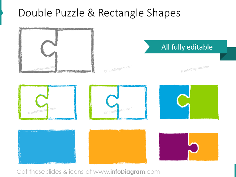 sketch puzzle double pencil integrity synergy powerpoint