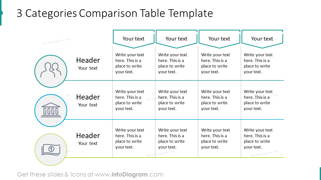 three-categories-comparison-table-template