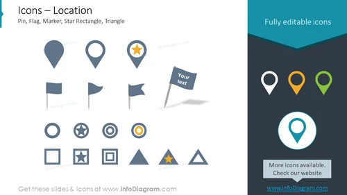 map icons location flag star point pptx clipart