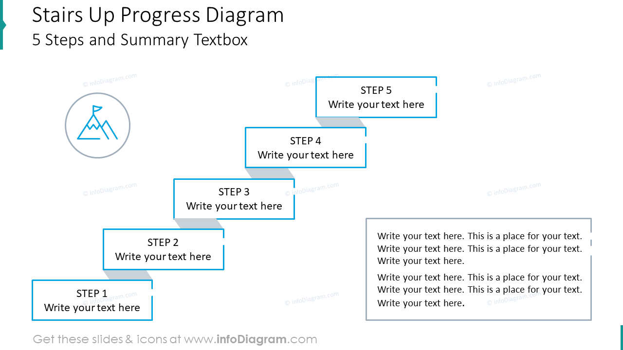 Stairs up progress diagram