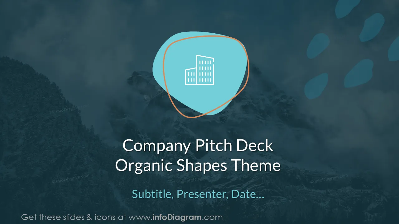 Company Pitch Deck Organic Shapes Theme