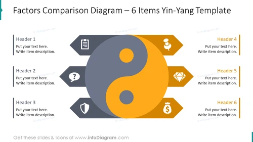 Yin Yang Factors Comparison PPT Template