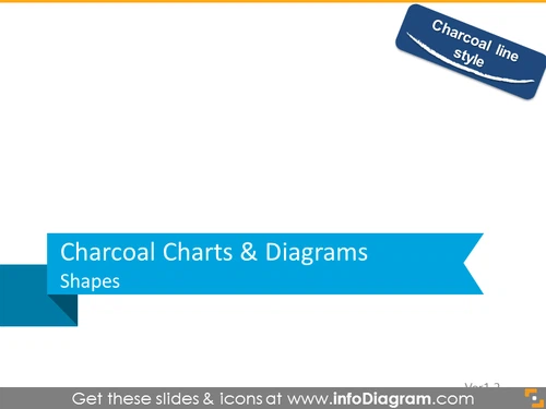 Charcoal charts and diagrams shapes