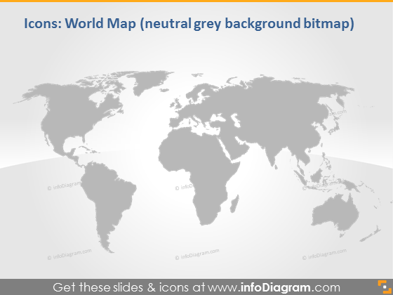gray World map navigation graphic powerpoint