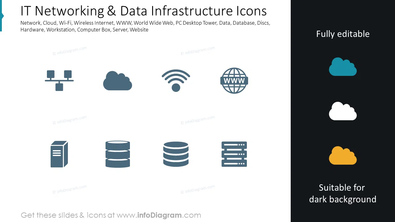 IT Networking & Data Infrastructure Icons