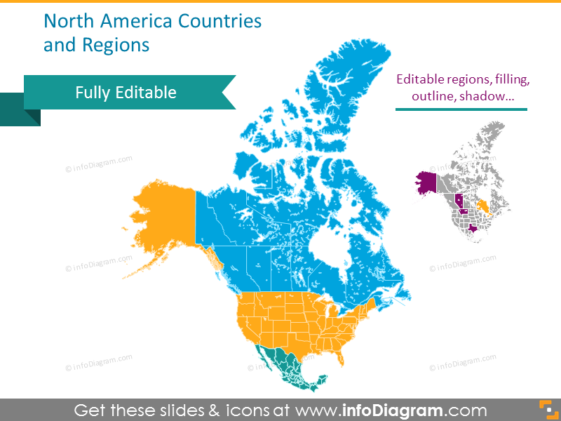 North America Map With Regions