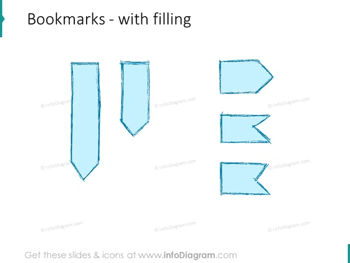 pencil-bookmark-retro-blue-hand-drawn-ppt-clipart