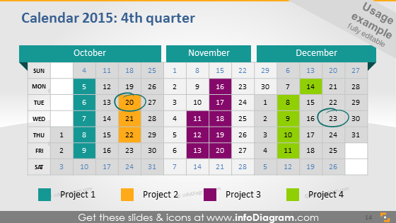 School Calendar Plan 15 Quarter Powerpoint