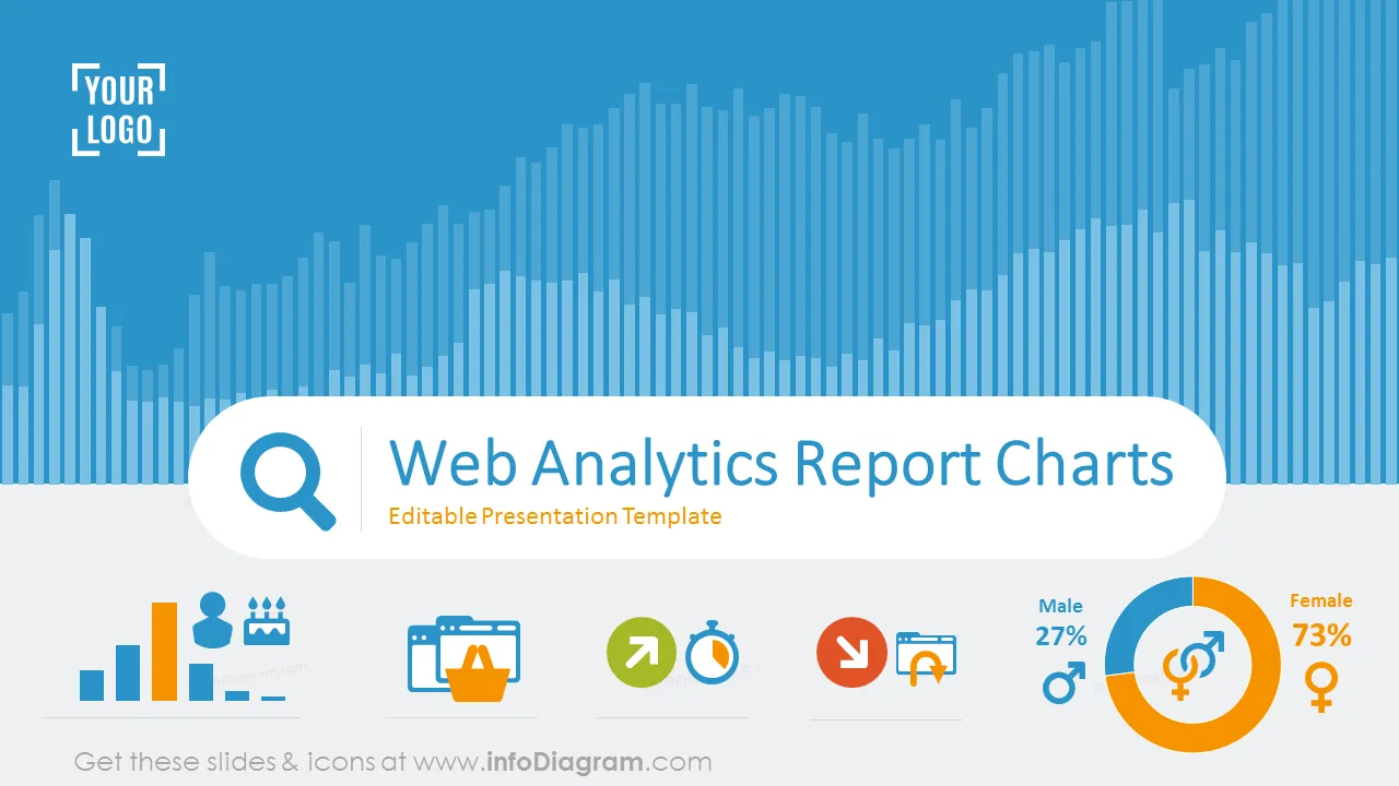 Web Analytics Report Charts (PPT Template)