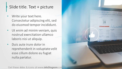 Text slide&nbsp;with creative  picture 