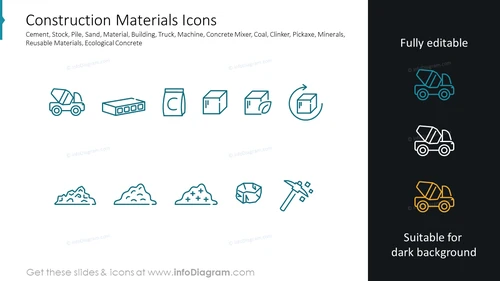 Construction Materials Icons