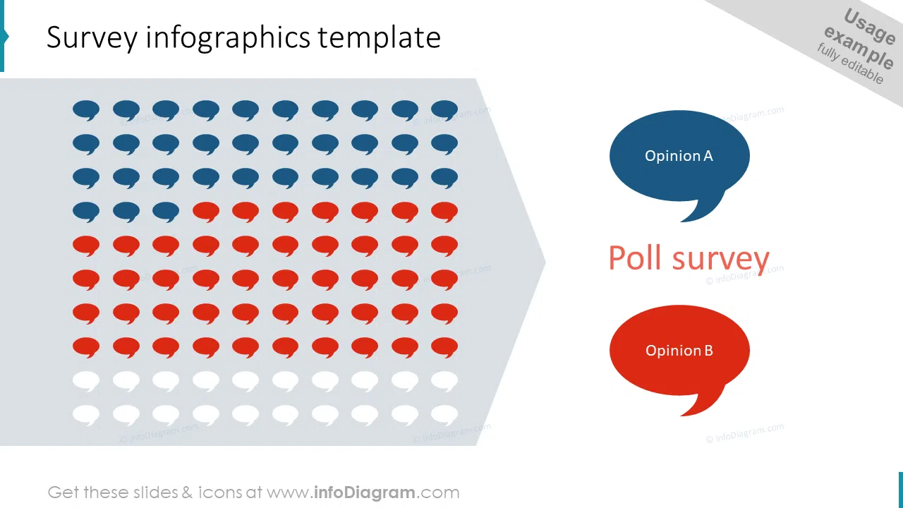 Survey infographics template