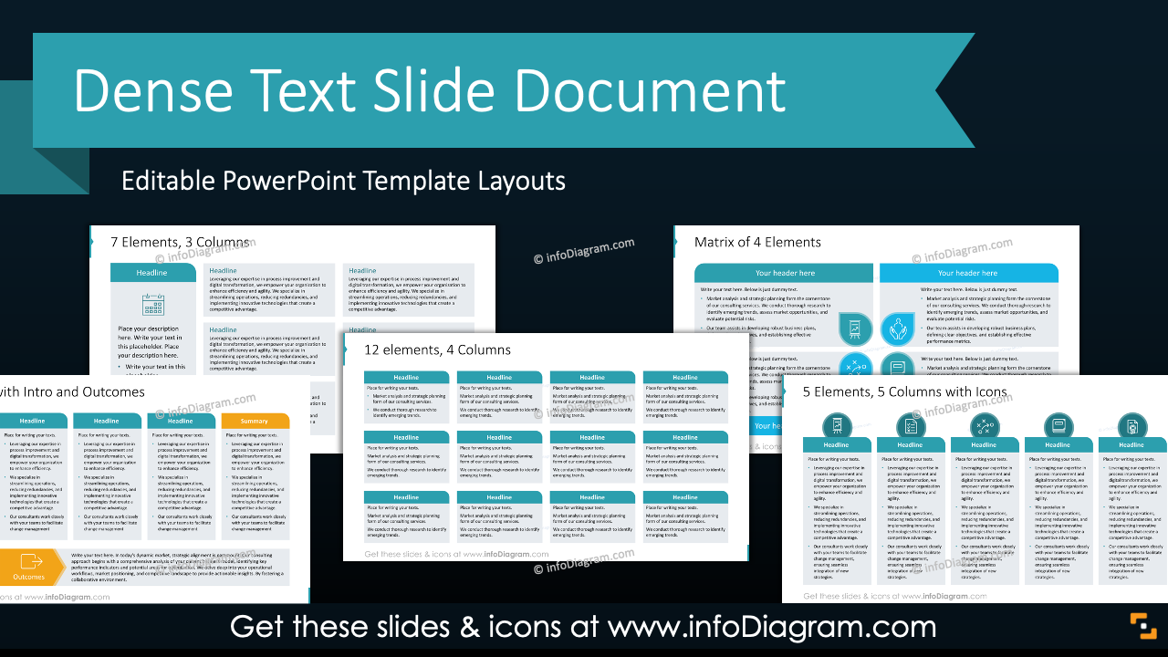 Text-Heavy Dense Structured Slide Document (PowerPoint Template)