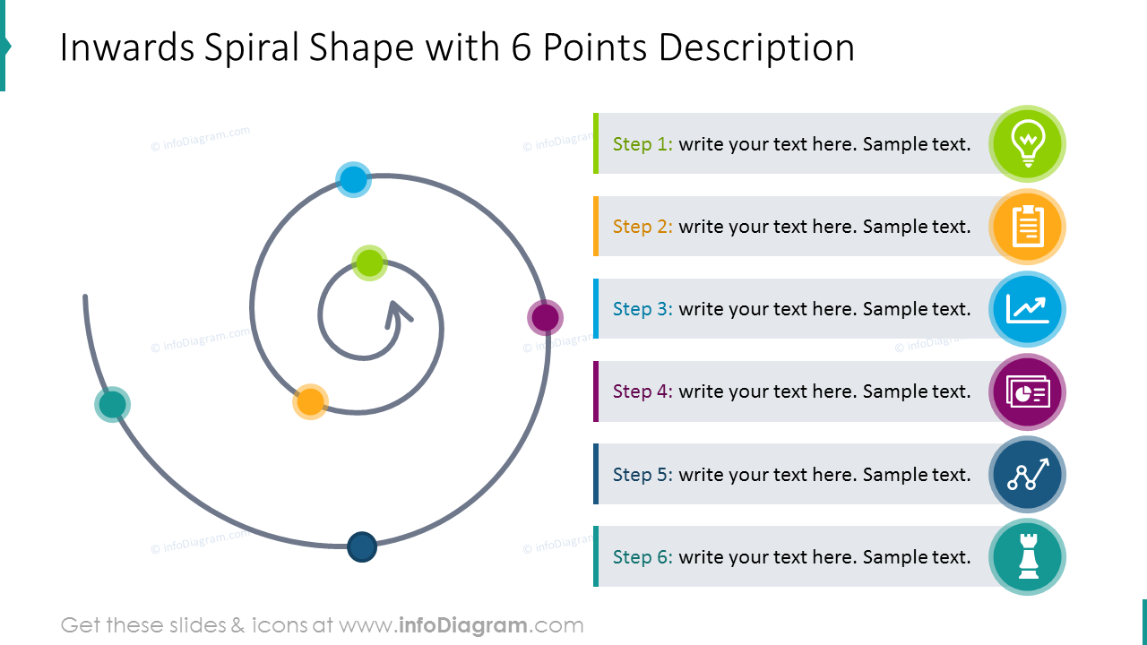 six-points-spiral-diagram-with-description-and-icons