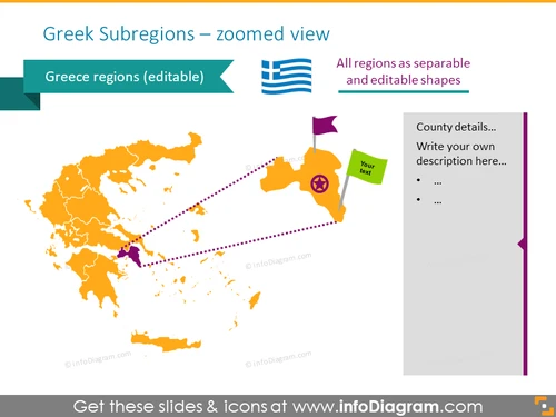 Greece Regions Map - infoDiagram
