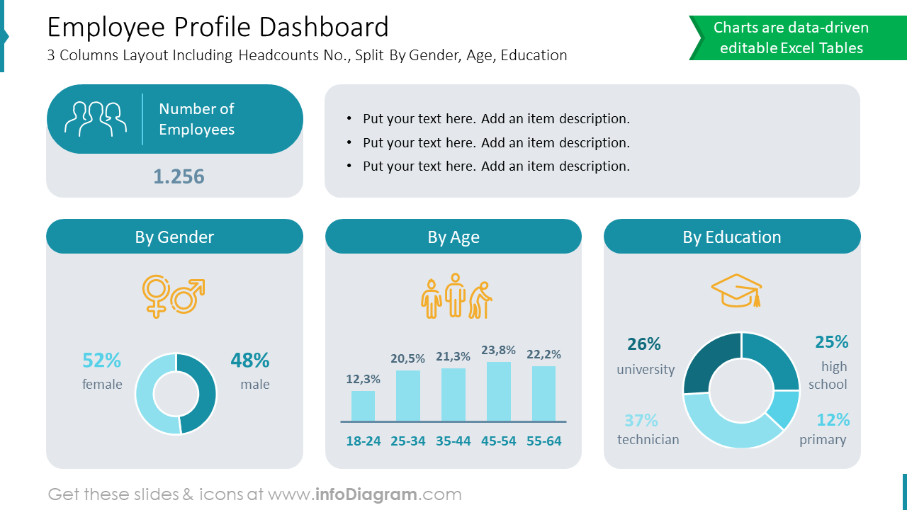 Employee Profile Dashboard - infoDiagram