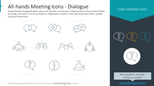 All-hands Meeting Icons - Dialogue