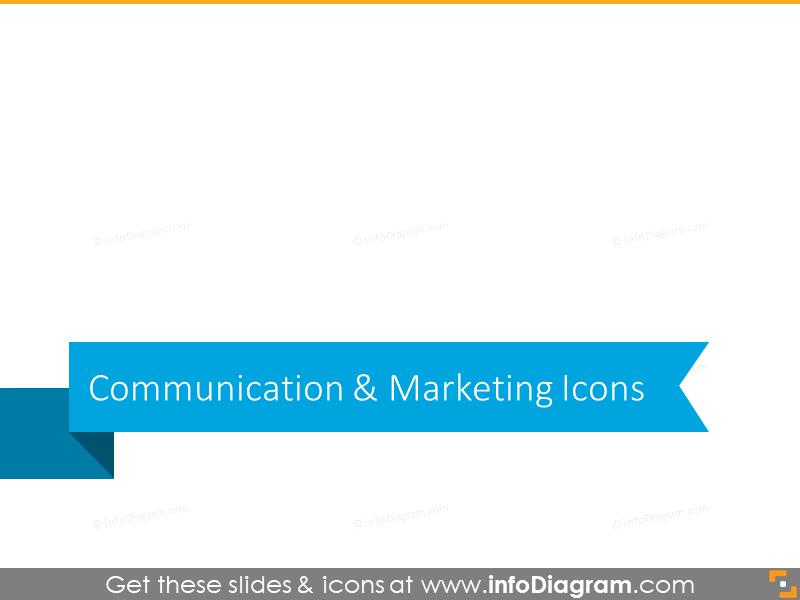 Communication and marketing icons