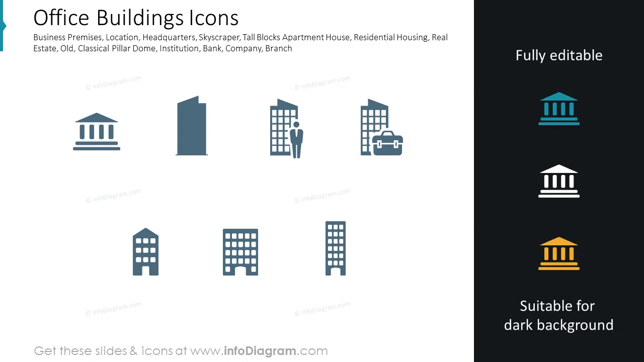 Office Buildings Icons