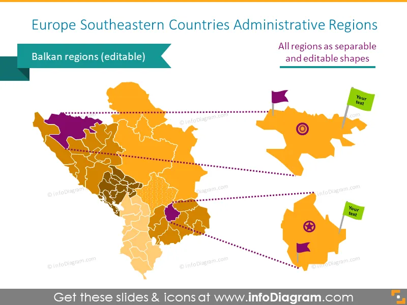 Europe Southeastern Countries Administrative Regions