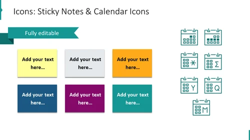 Icons: Sticky Notes & Calendar Icons