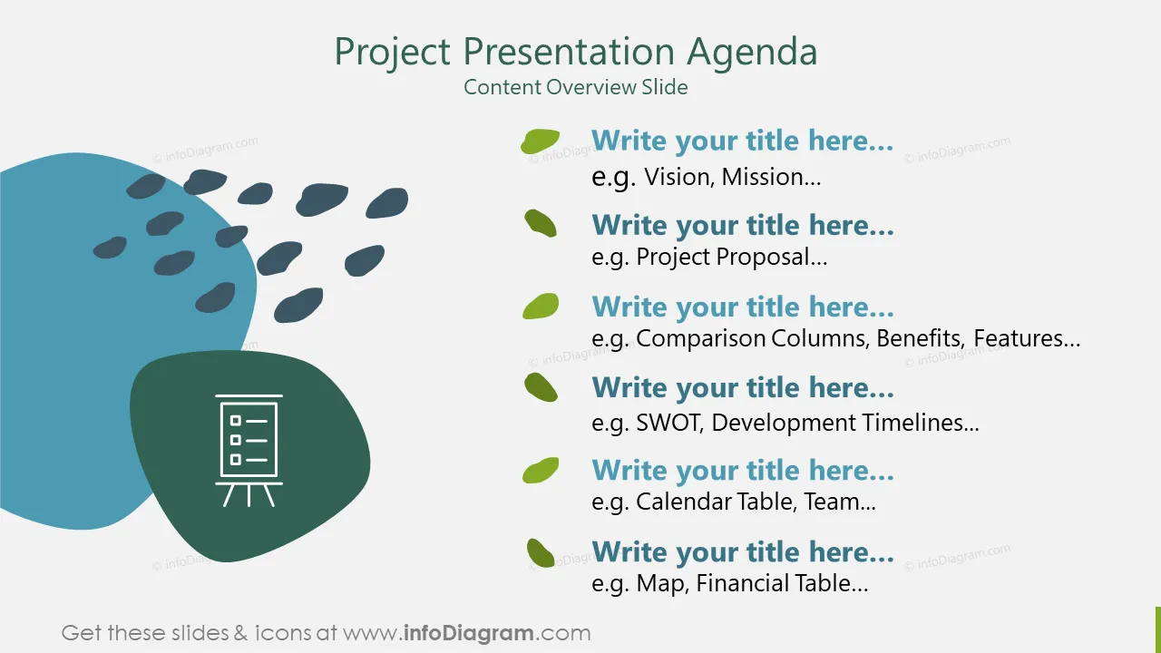 Project Presentation Agenda Content Overview Slide