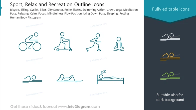 Relax Icons PowerPoint Template - PPT Slides