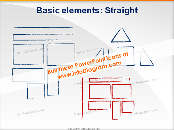 Shapes triangle rectangle icons ppt clipart charcoal