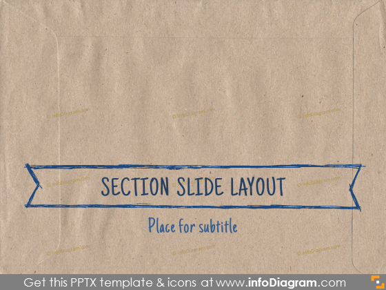 transitional slide layout section ecopaper brown pptx