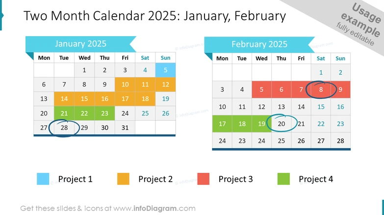 February Monthly Calendar 2024